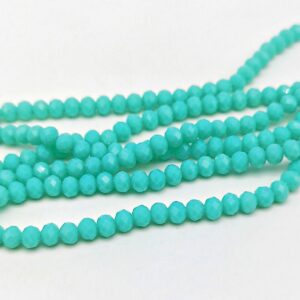 Mezzi cristalli 6 mm color Acqua di Sardegna - 85 pezzi