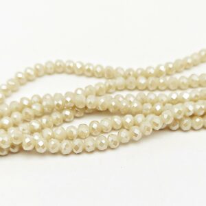 Mezzi cristalli 6 mm color Avorio brillante - 85 pezzi