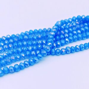 Mezzi cristalli 6 mm color Celeste pieno a/b - 85 pezzi