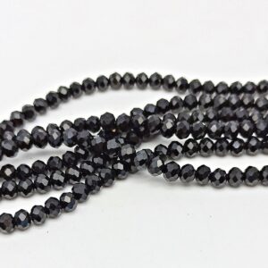 Mezzi cristalli 6 mm color Nero - 85 pezzi
