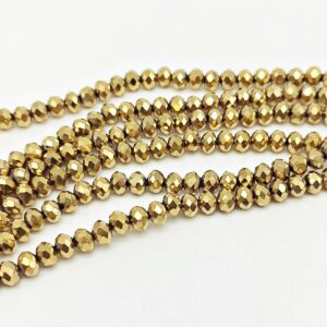 Mezzi cristalli 6 mm color Oro Chiaro - 85 pezzi