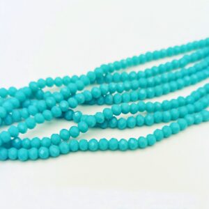 Mezzi cristalli 4 mm color Acqua di Sardegna - 115 pezzi