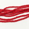 Mezzi cristalli 4 mm color rosso - 115 pezzi