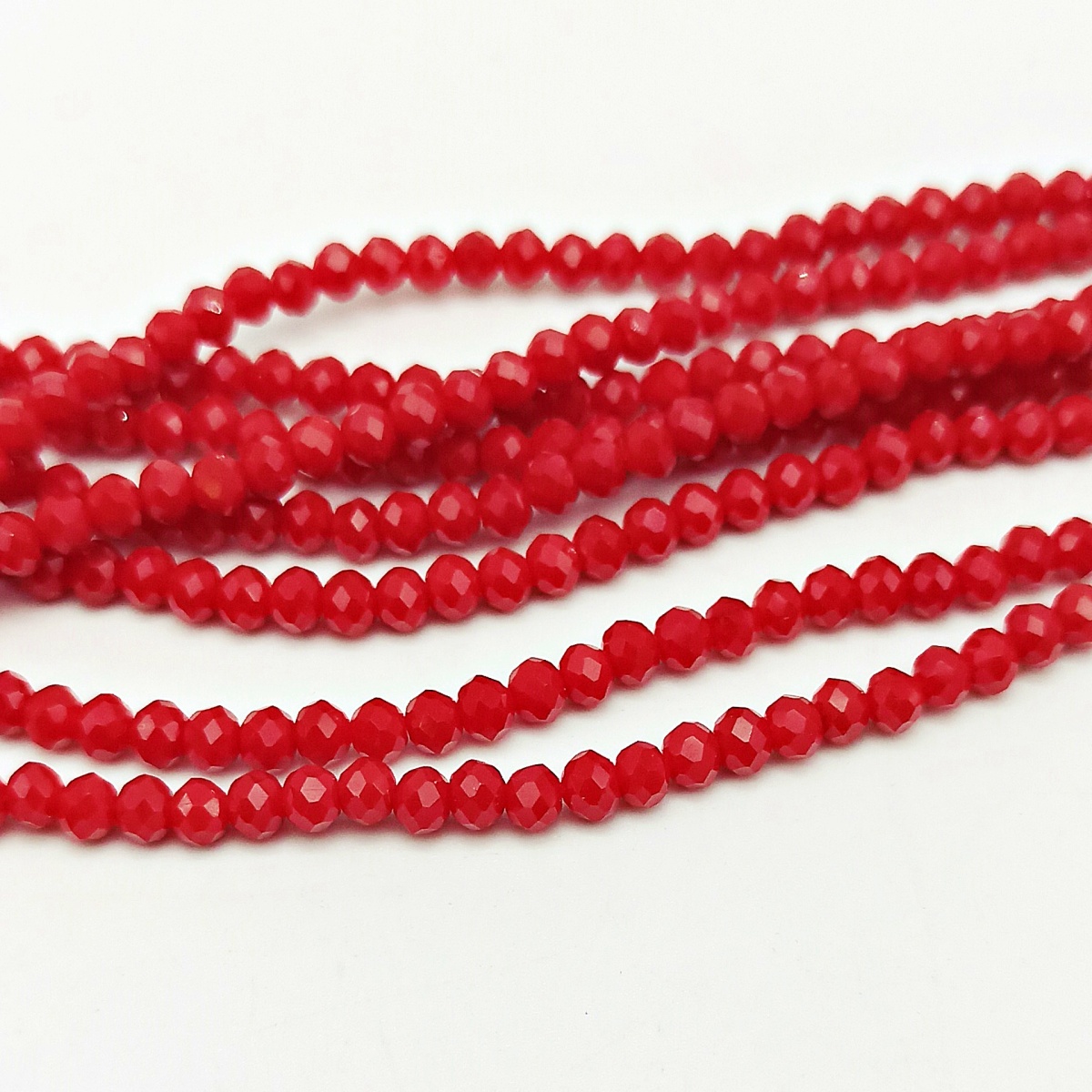 Mezzi cristalli 4 mm color rosso - 115 pezzi