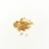 anelline in acciaio dorato da 4 mm