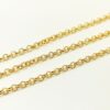 Catena rolò dorata 5 mm