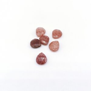Mini goccia foro laterale - quarzo fragola