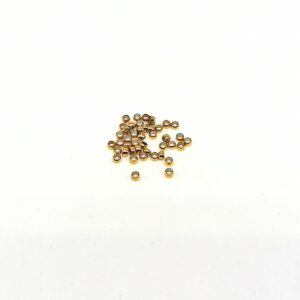 schiaccini in acciaio dorato da 2,5 mm
