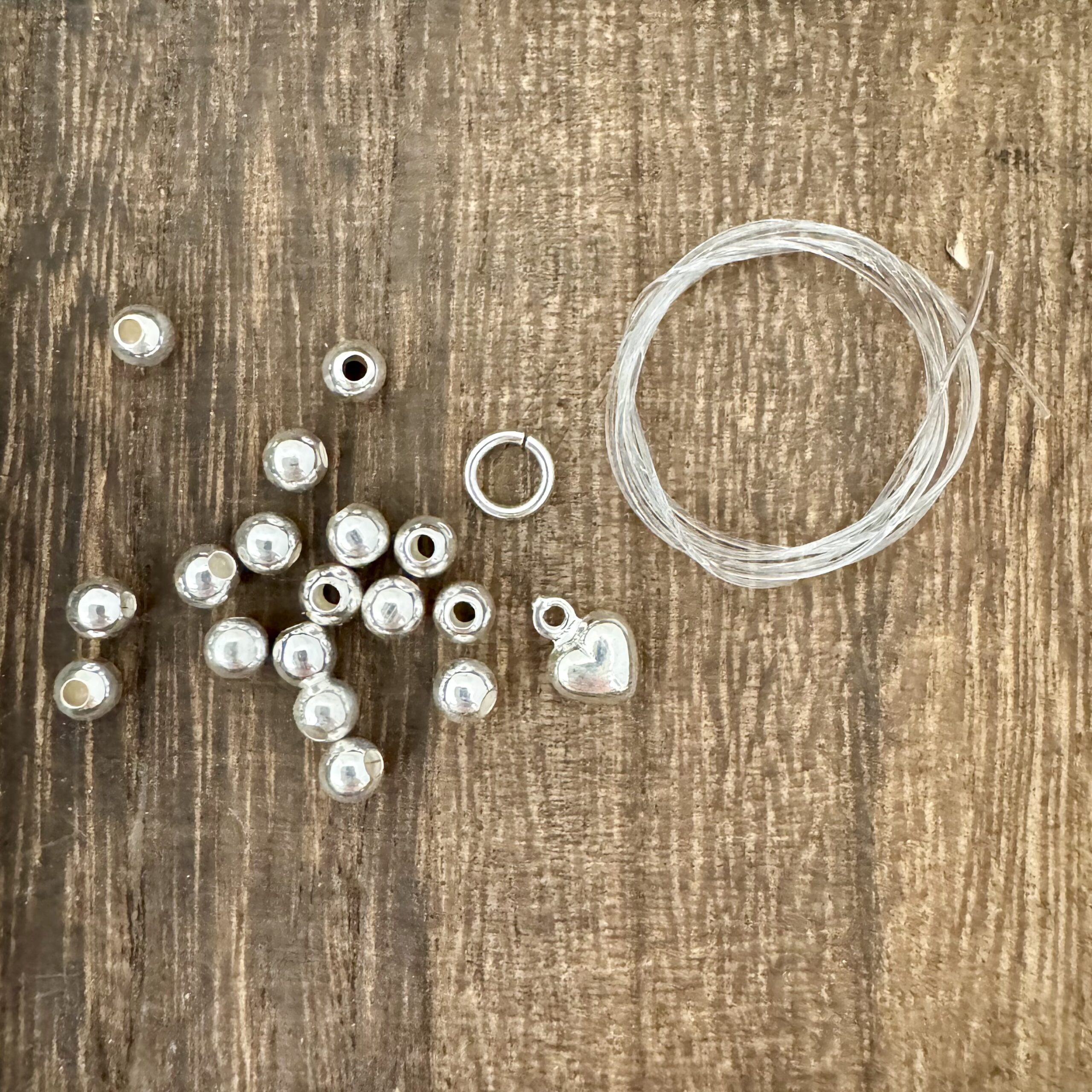 Kit Anello Elastico Arg. 925 Cuore