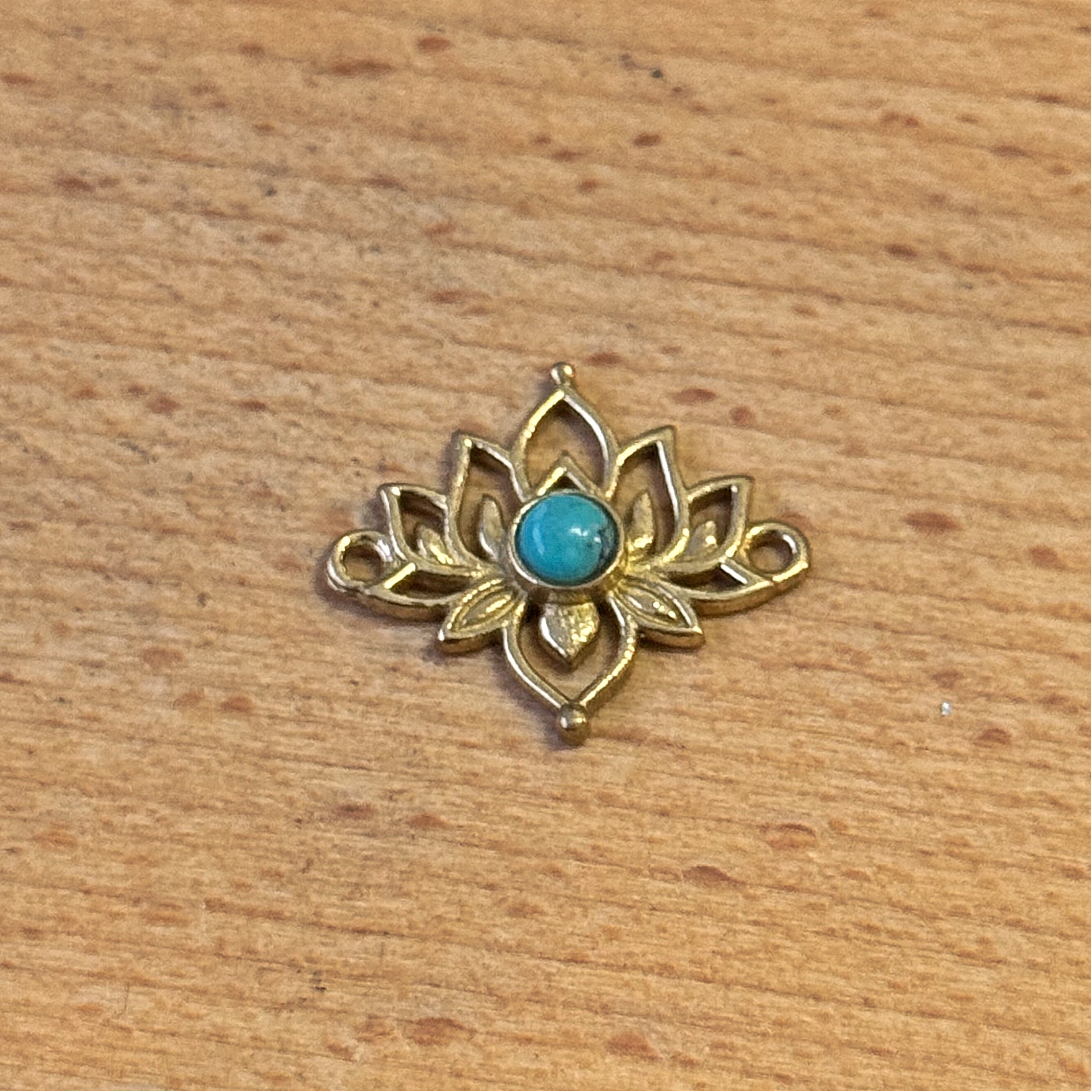 Connettore Fiore Loto Turchese