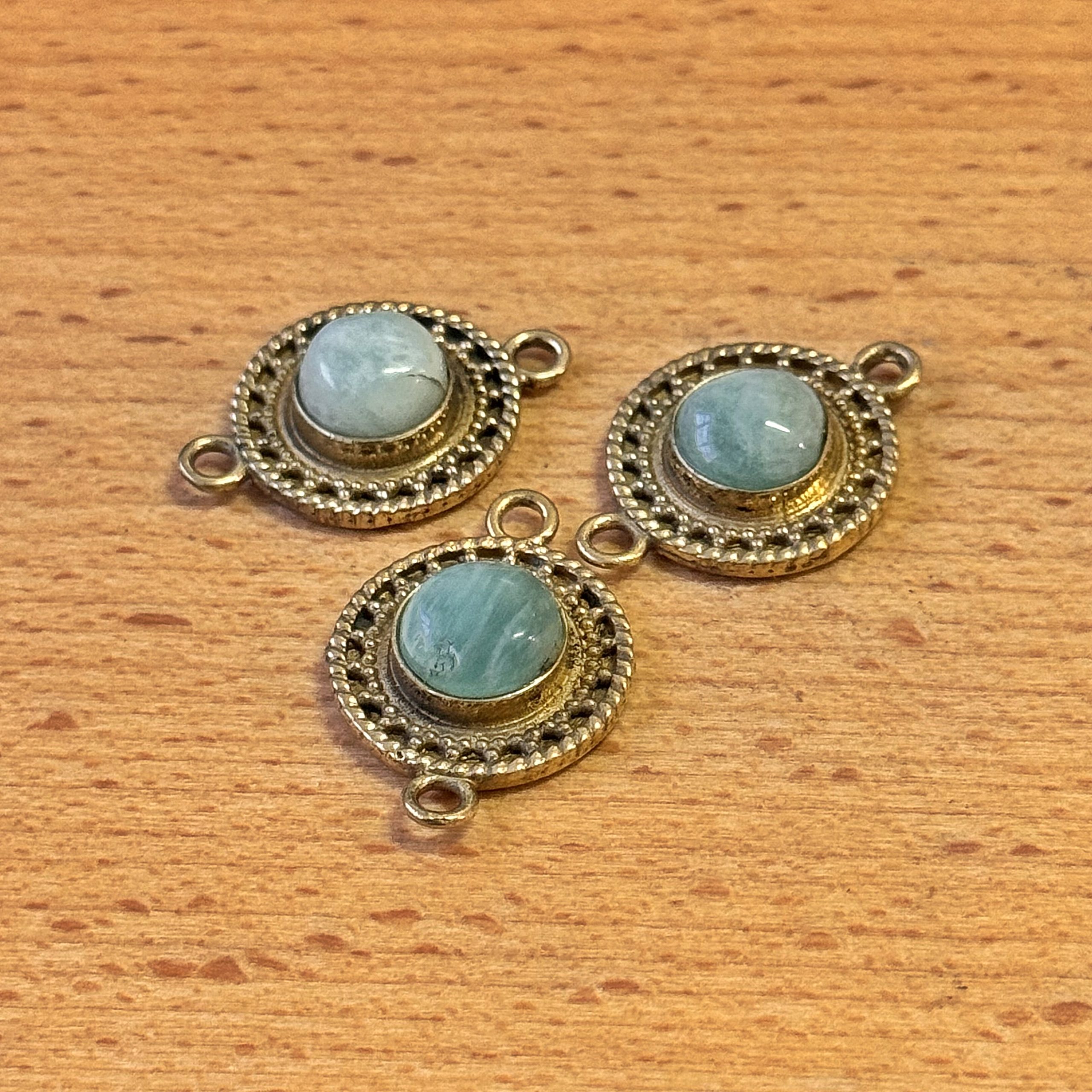 Connettore tondo Amazzonite laterale