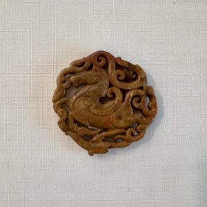 Medaglione in giada Cavallo Marrone
