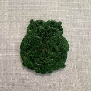 Medaglione in giada Fenici Verde Scuro