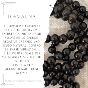 Top Quality Kit Mala Tormalina Nera 6mm