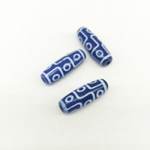 Tibetana Barilotto Nove Occhi Geometrico Blu