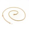 Catenina spirale acciaio dorata