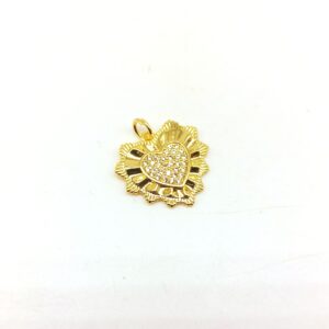 Cuore pizzo cubic zirconia