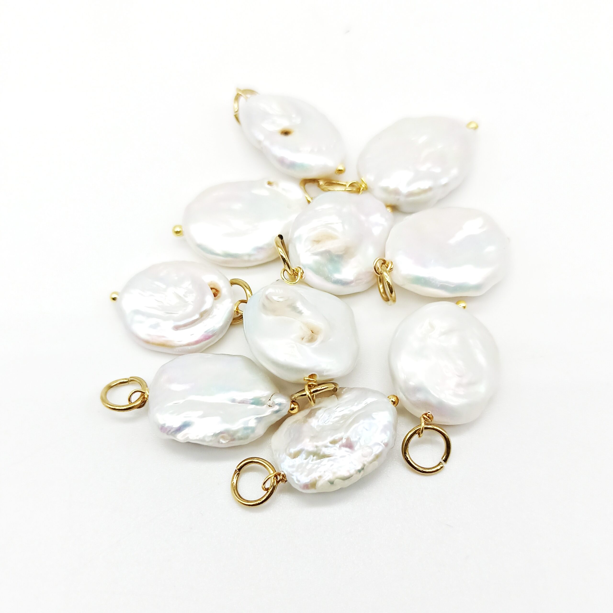 Ciondolo con Perla barocca piatta - immagine 3