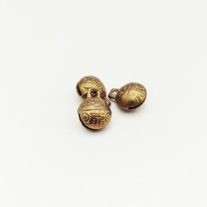 Sonaglio ottone piccolo decorato