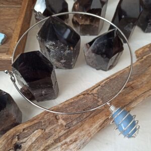 Choker girocollo rigido acciaio argentato
