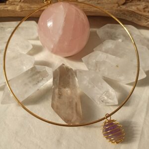 Choker girocollo rigido acciaio dorato