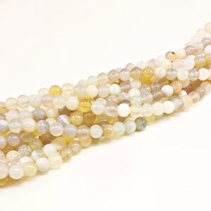 Filo Agata 6 mm Sabbia grigia- 65 pz ca