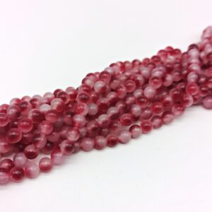 Agata amarena melange 6 mm liscia