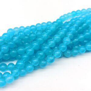 Agata azzurra 8 mm liscia