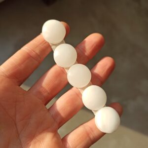 Cabochon tondo medio Onice bianco