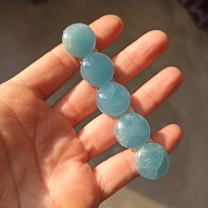 Cabochon tondo medio Onice cielo