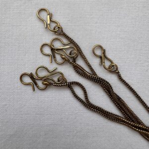 Alternative view of Catenina snake ottone dorato