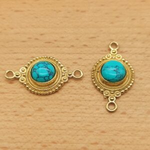 Alternative view of Cerchio decorato - Turchese