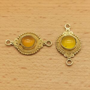 Alternative view of Cerchio decorato - Agata gialla