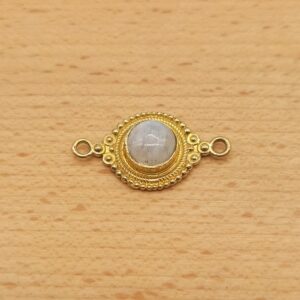 Cerchio decorato labradorite bianca