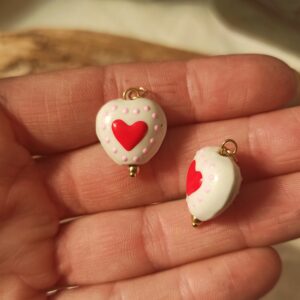 Ciondolo cuore bianco