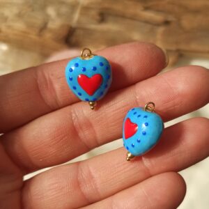 Ciondolo cuore turchese