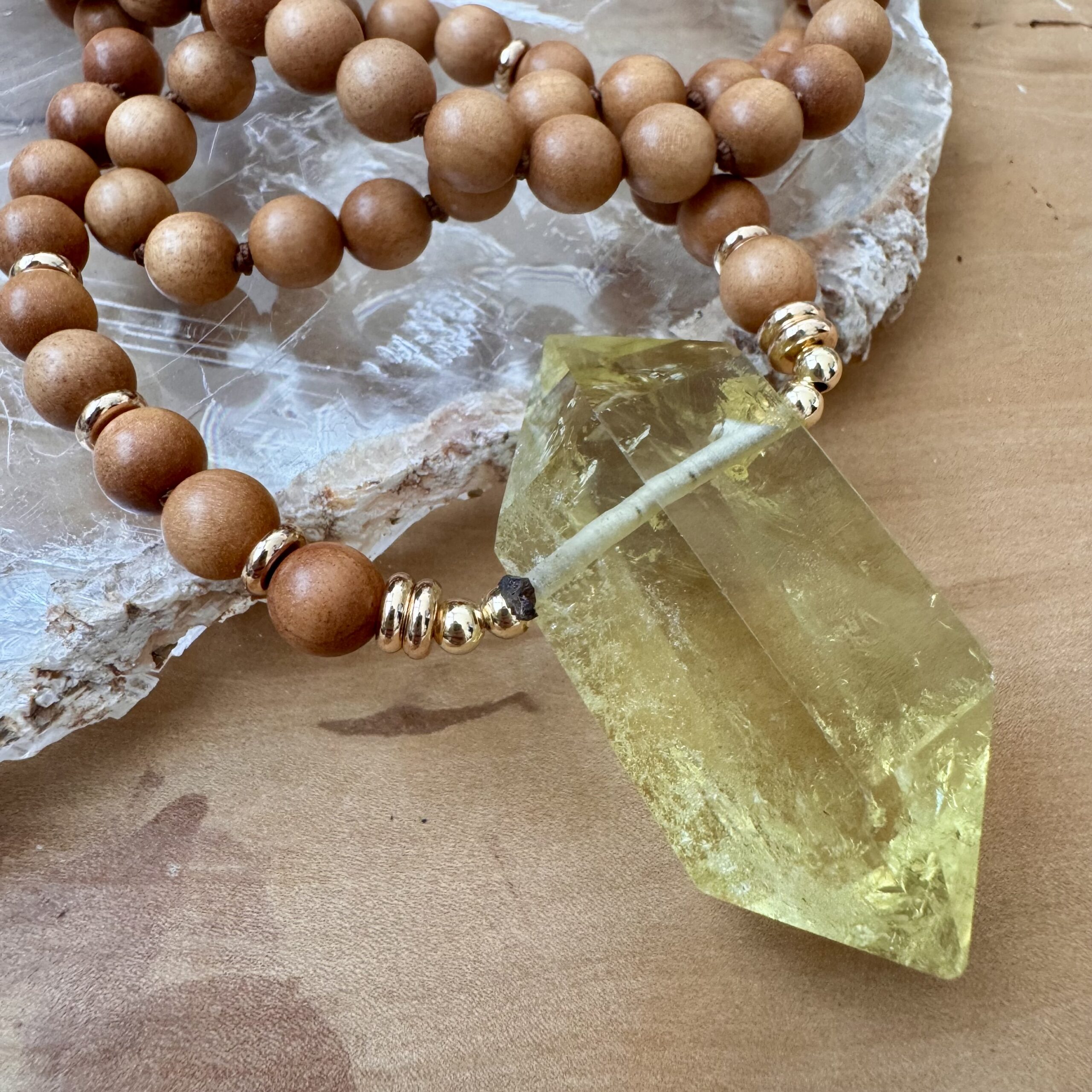 Collana Biterminato Quarzo Lemon - immagine 3