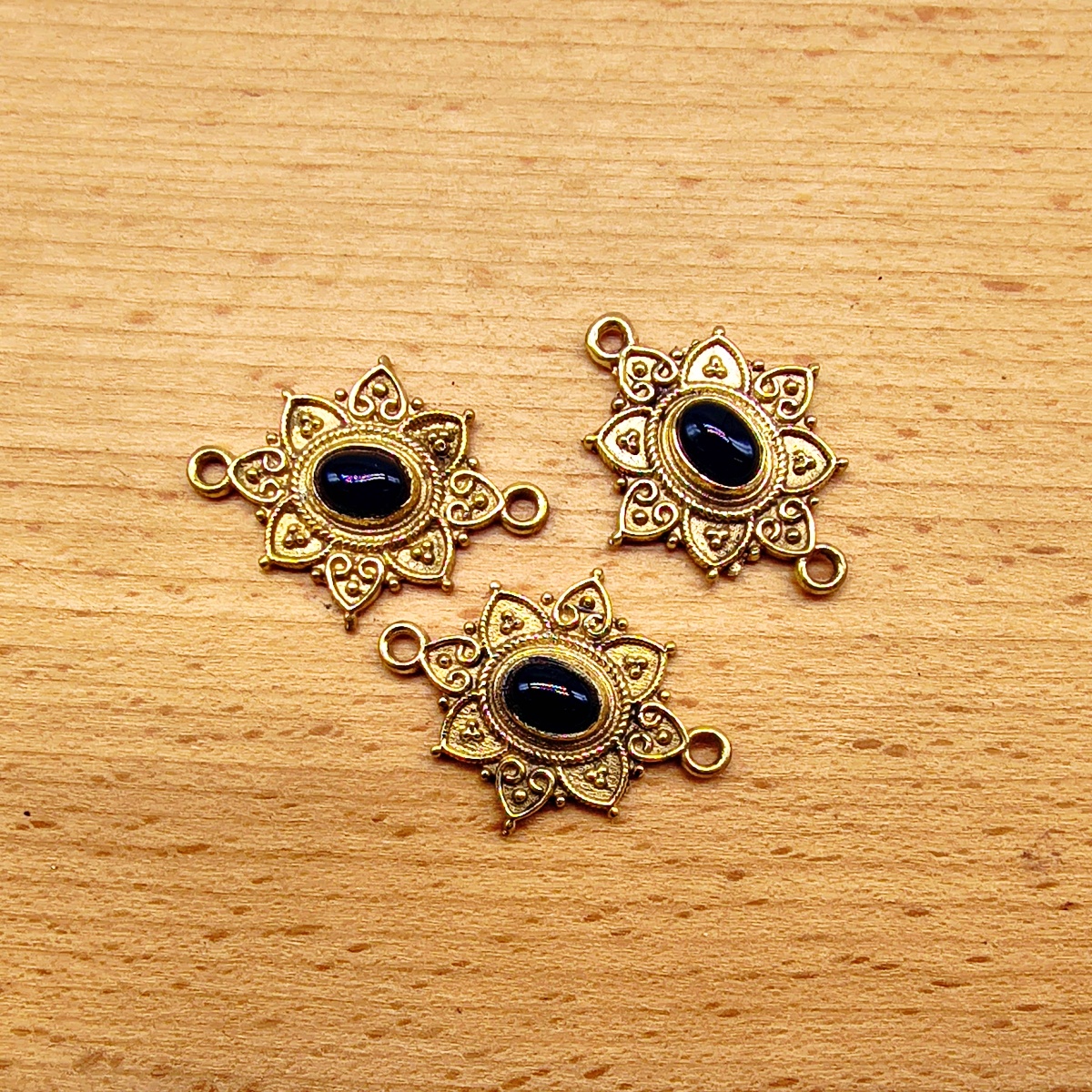 Ovale decorato - Onice nero - immagine 3