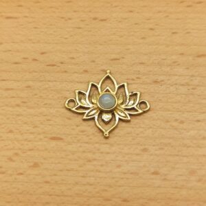 Fior di loto labradorite bianca