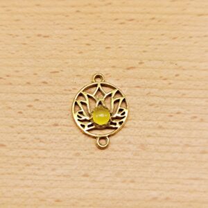 Fior di Loto tondo - Agata Gialla