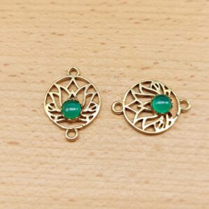 Alternative view of Fior di Loto tondo - Agata Verde