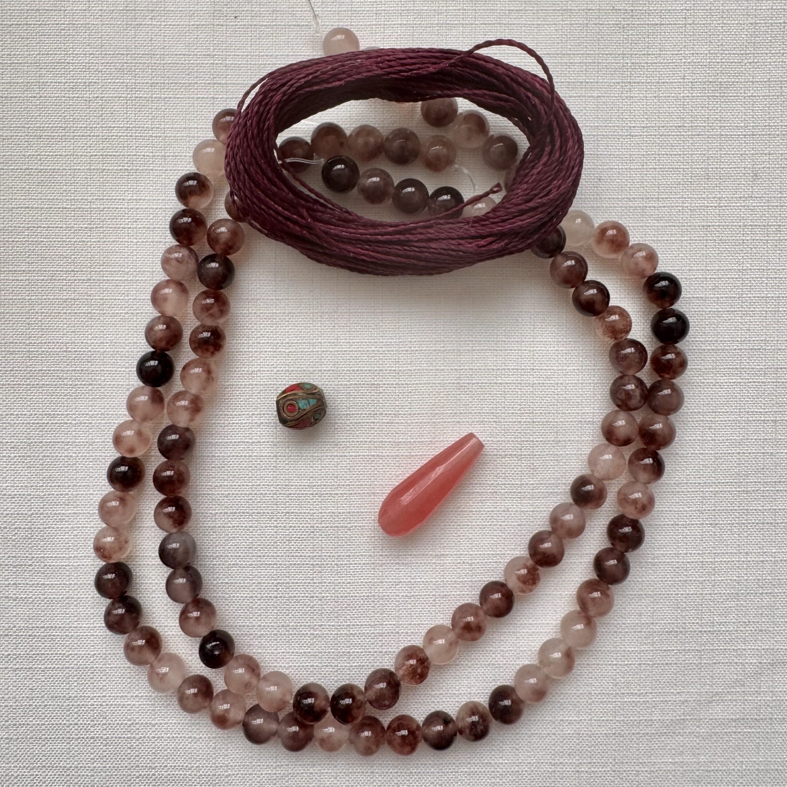 Kit Mala Agata Uva Melange 8mm - immagine 2