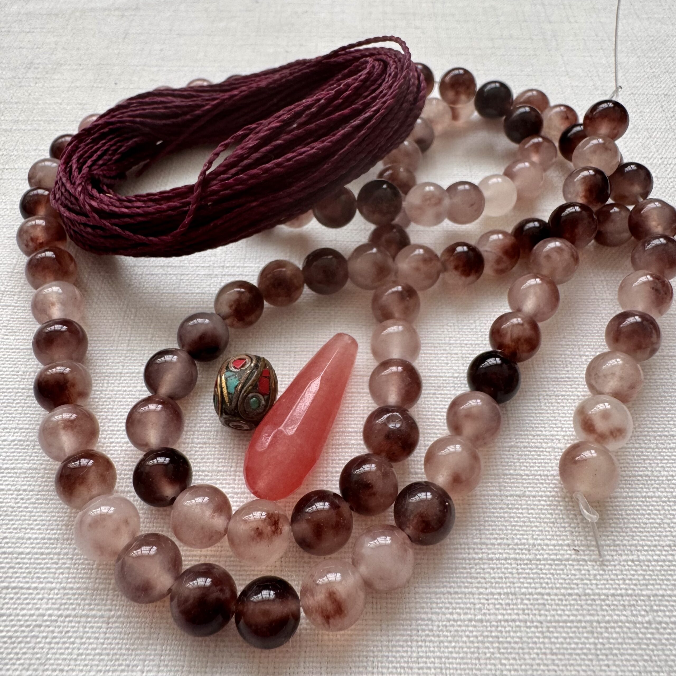 Kit Mala Agata Uva Melange 8mm