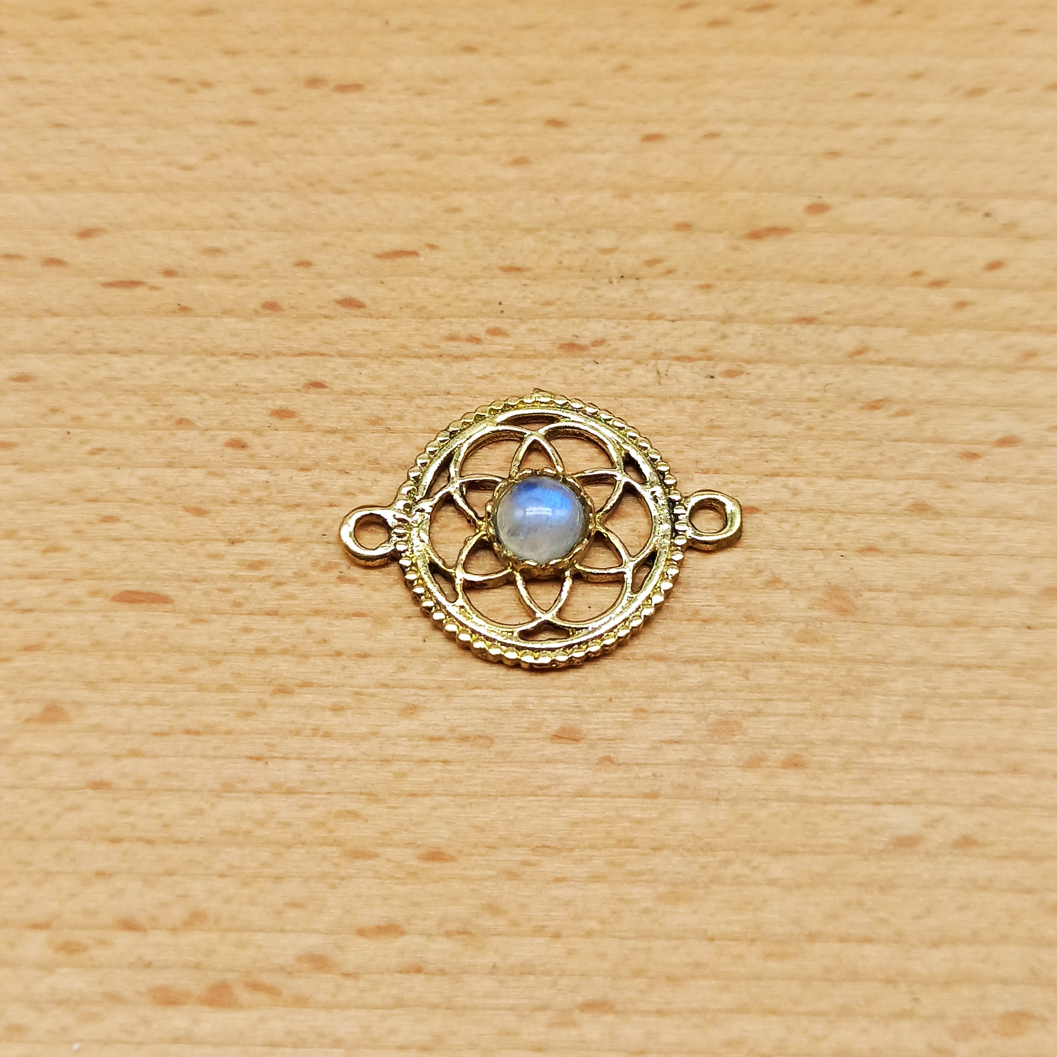 Mandala labradorite bianca