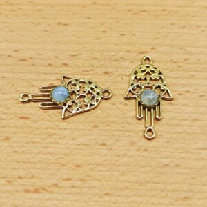 Alternative view of Mano di Fatima - Labradorite bianca