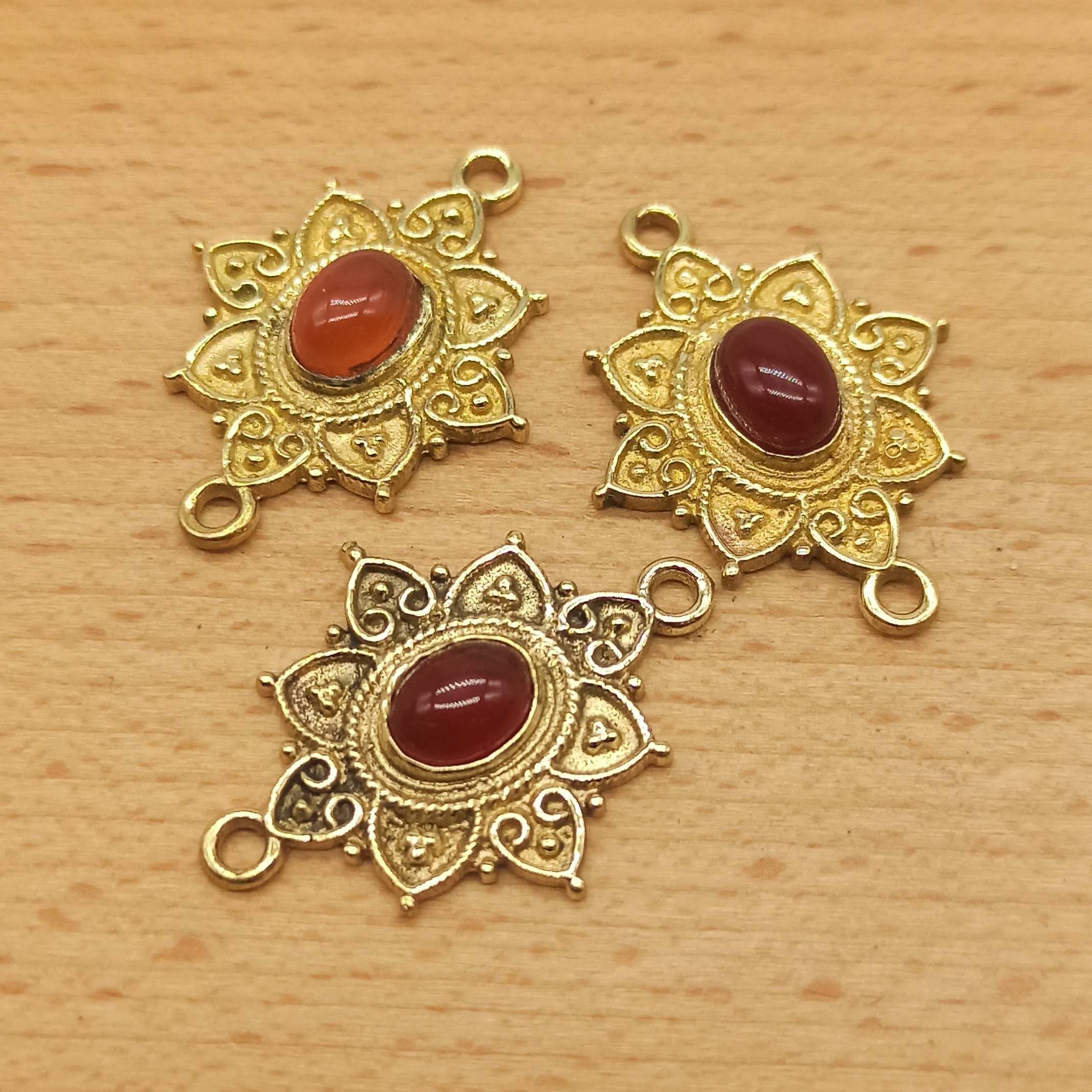 Ovale decorato - Corniola - immagine 3