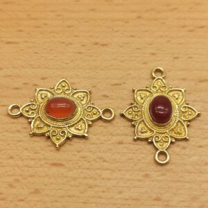 Alternative view of Ovale decorato - Corniola