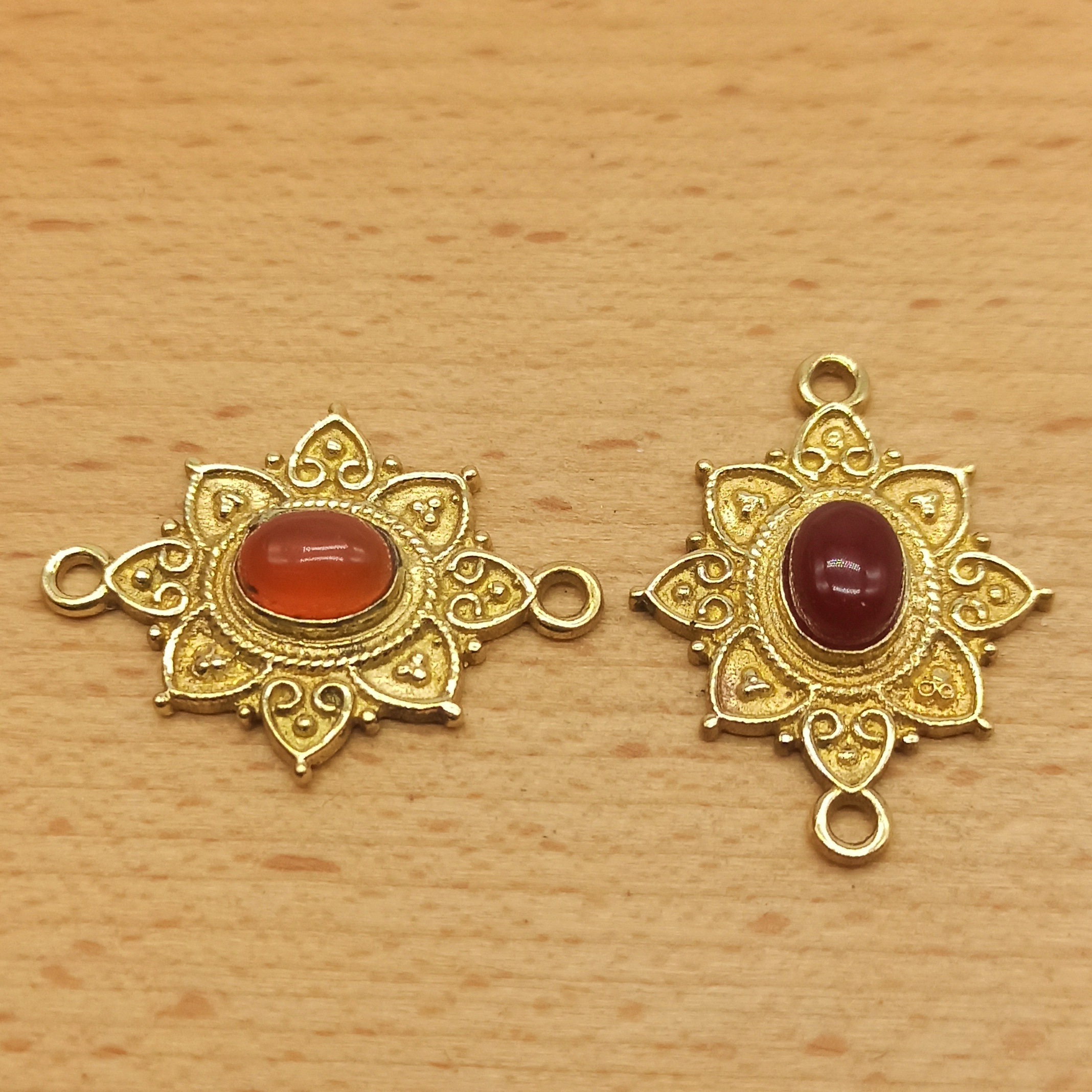 Ovale decorato - Corniola - immagine 2