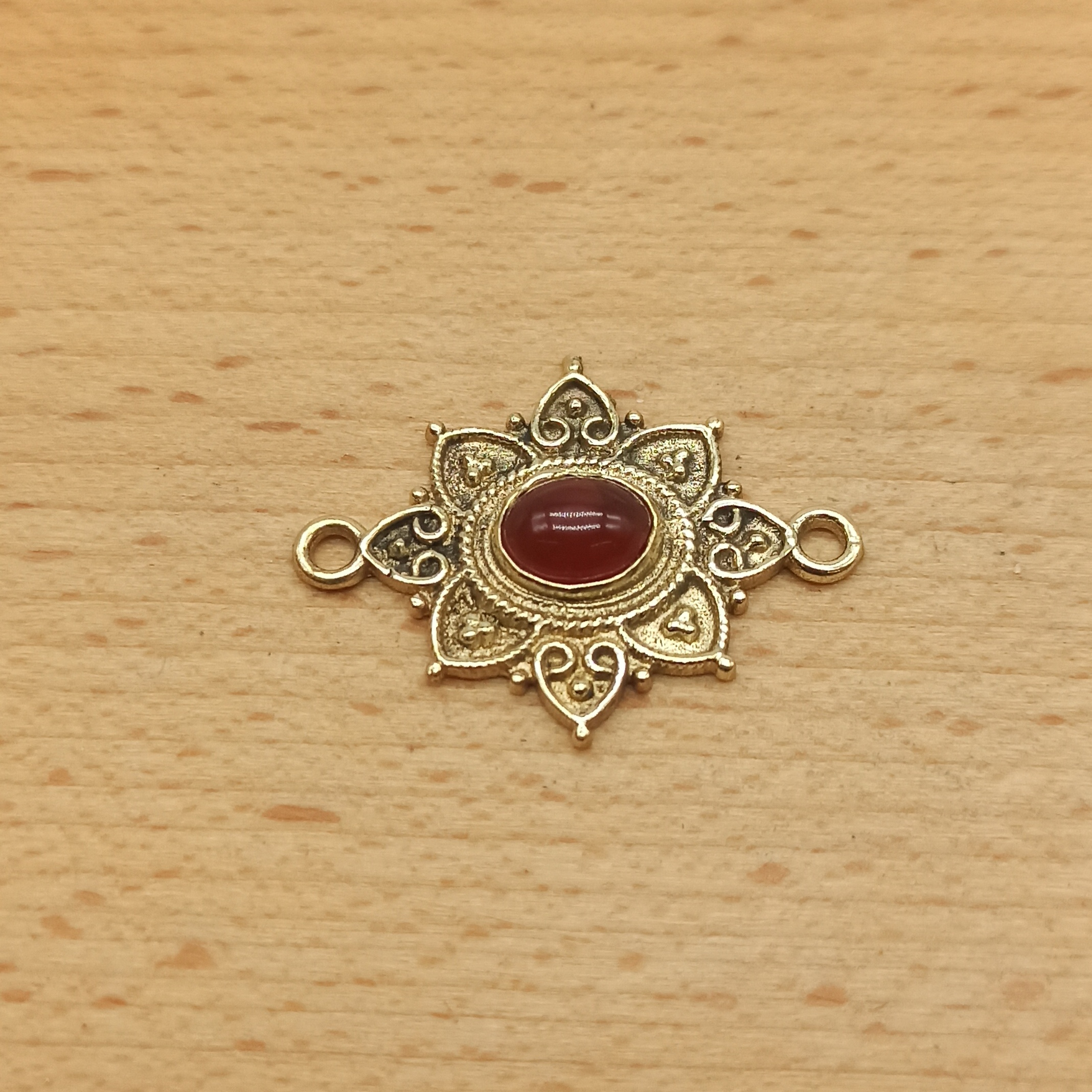 Ovale decorato corniola