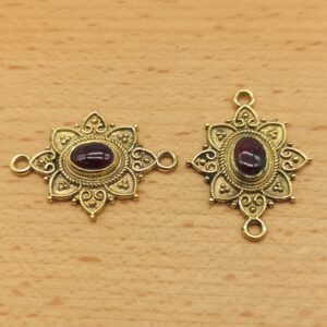 Alternative view of Ovale decorato - Granato